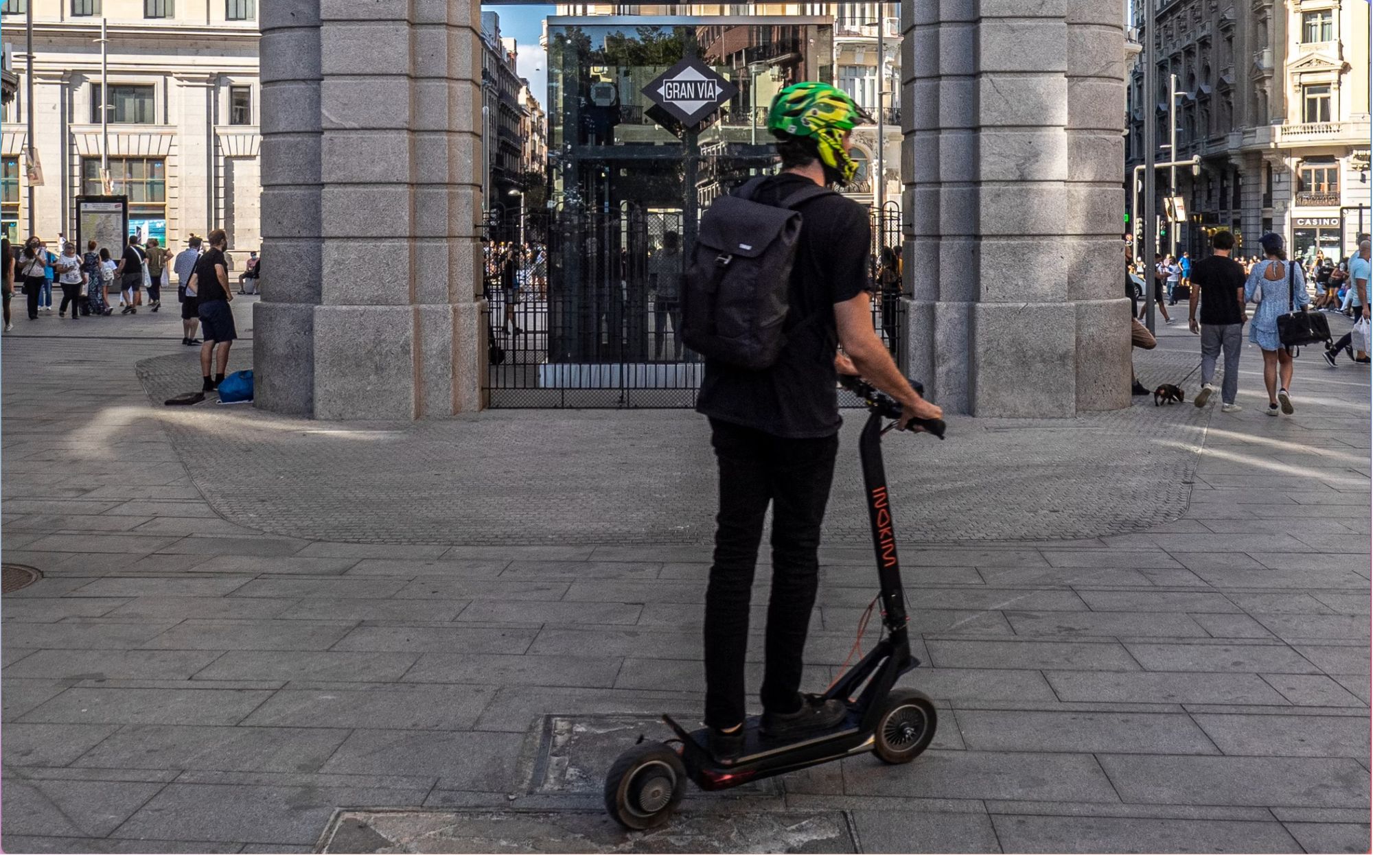 Electric scooters are very popular mode in Madrid
